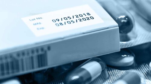 En udløbsdato på medicin