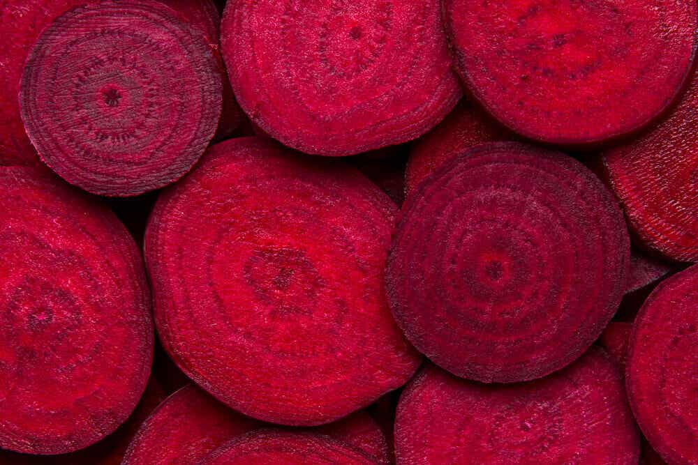Slices of beets.