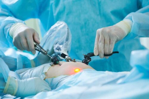 A person undergoing surgery.