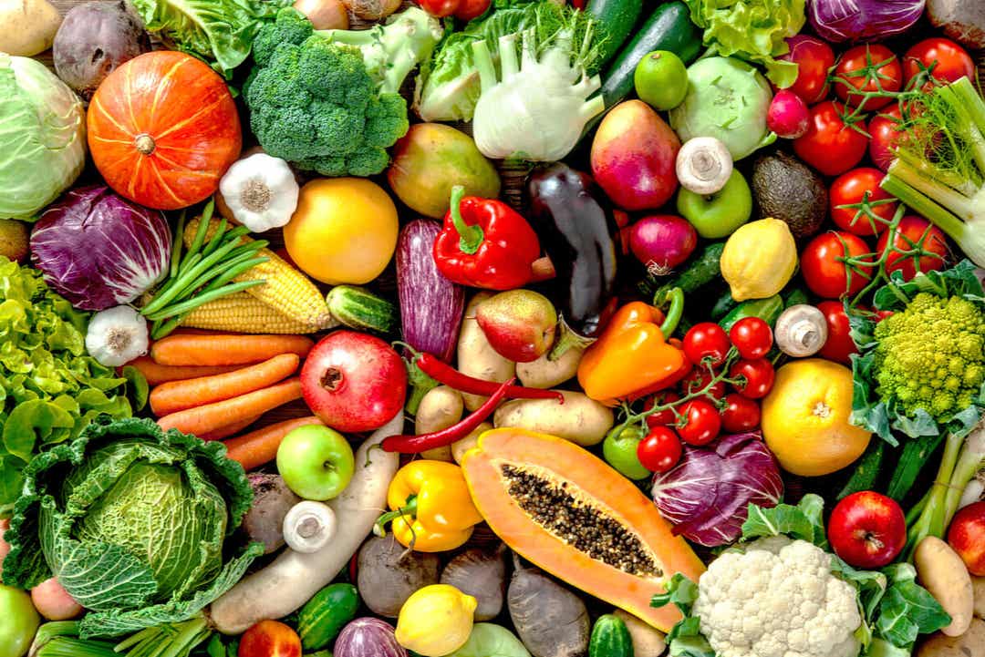 Fødevarer til en plantebaseret kost