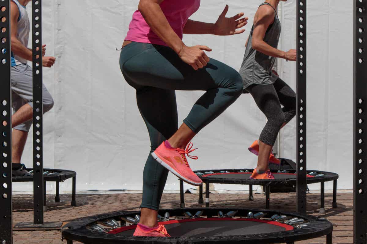 Plateau in Bodybuilding-Routinen - Trampolin